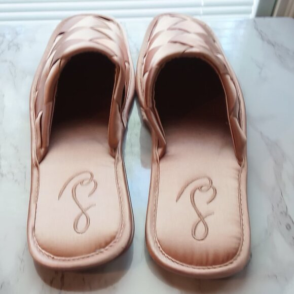 Sam Edelman Womens Satin Woven Closed Toe Slide On Slip On Flat Sandal Slippers - Picture 7 of 11